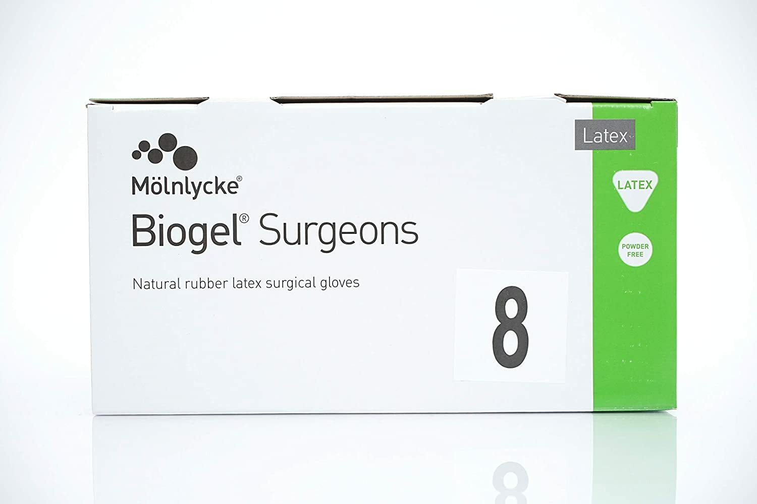 *200-Pairs* Molnlycke Biogel Surgeons Latex Surgical Gloves Size-8 Sterile 30480