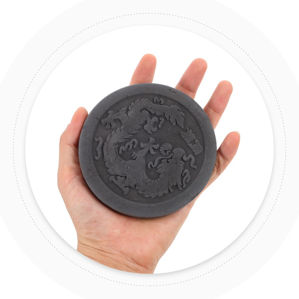2Pcs Reusable Antique Tile Rubbing Template DIY Craft Material Black Han Brick