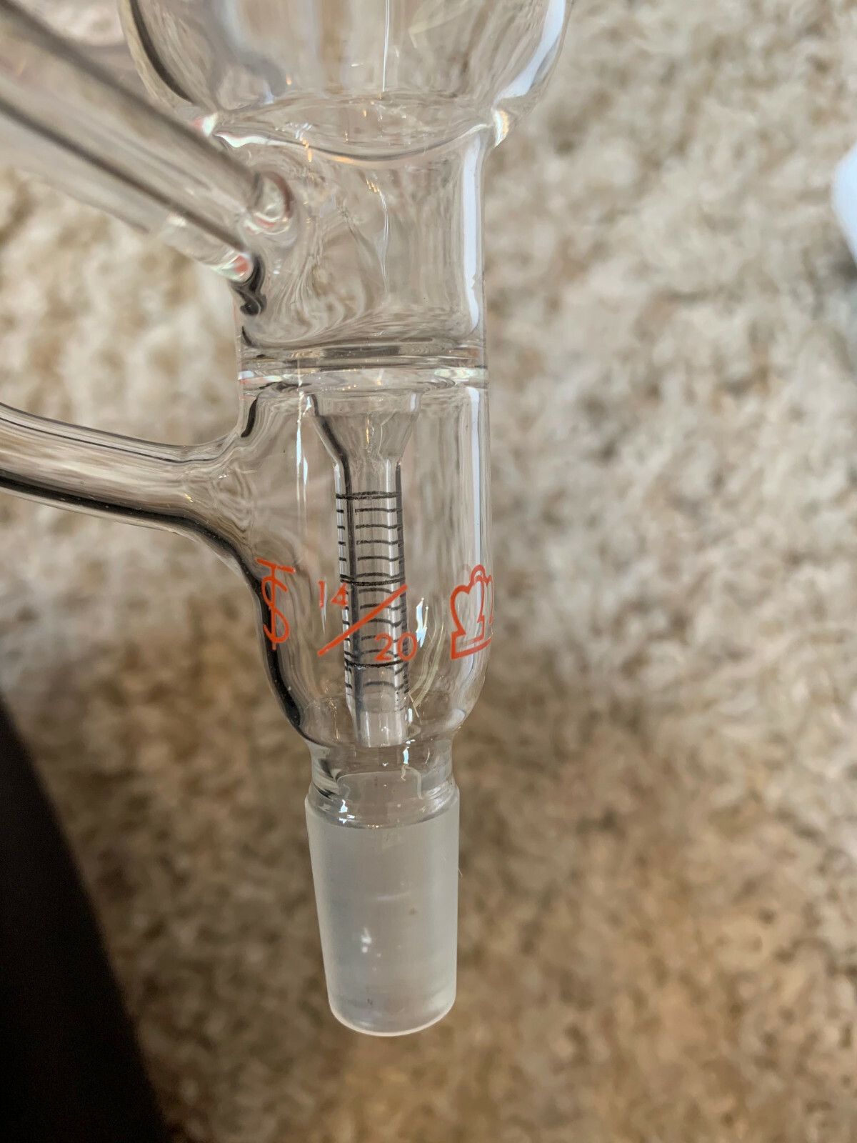 Kontes 60mL Constant Addition Funnel with 19/22, 14/20 Joint, graduated