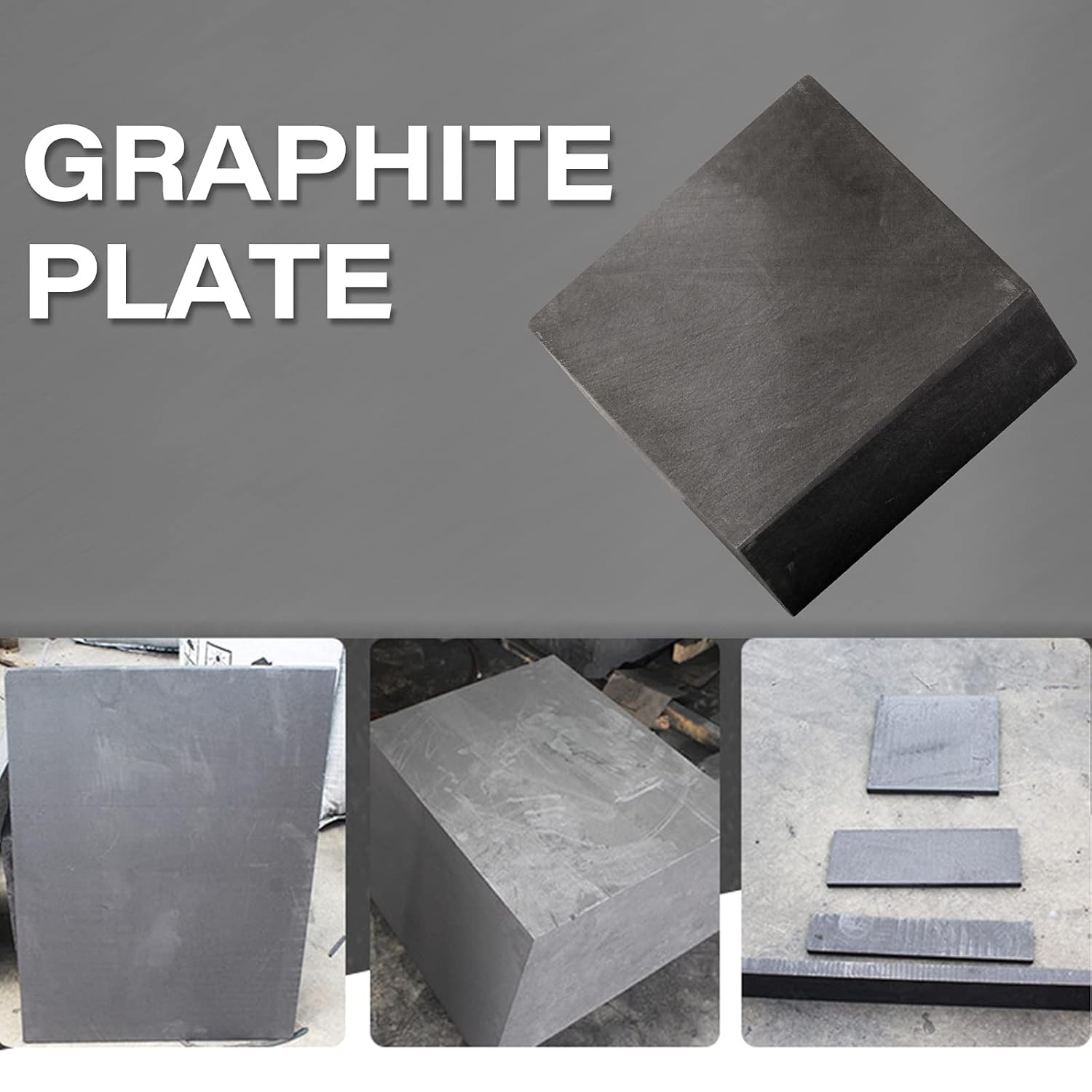 2PCS High Purity 99.9% Graphite Ingot Block EDM Milling Casting Mold Sheet