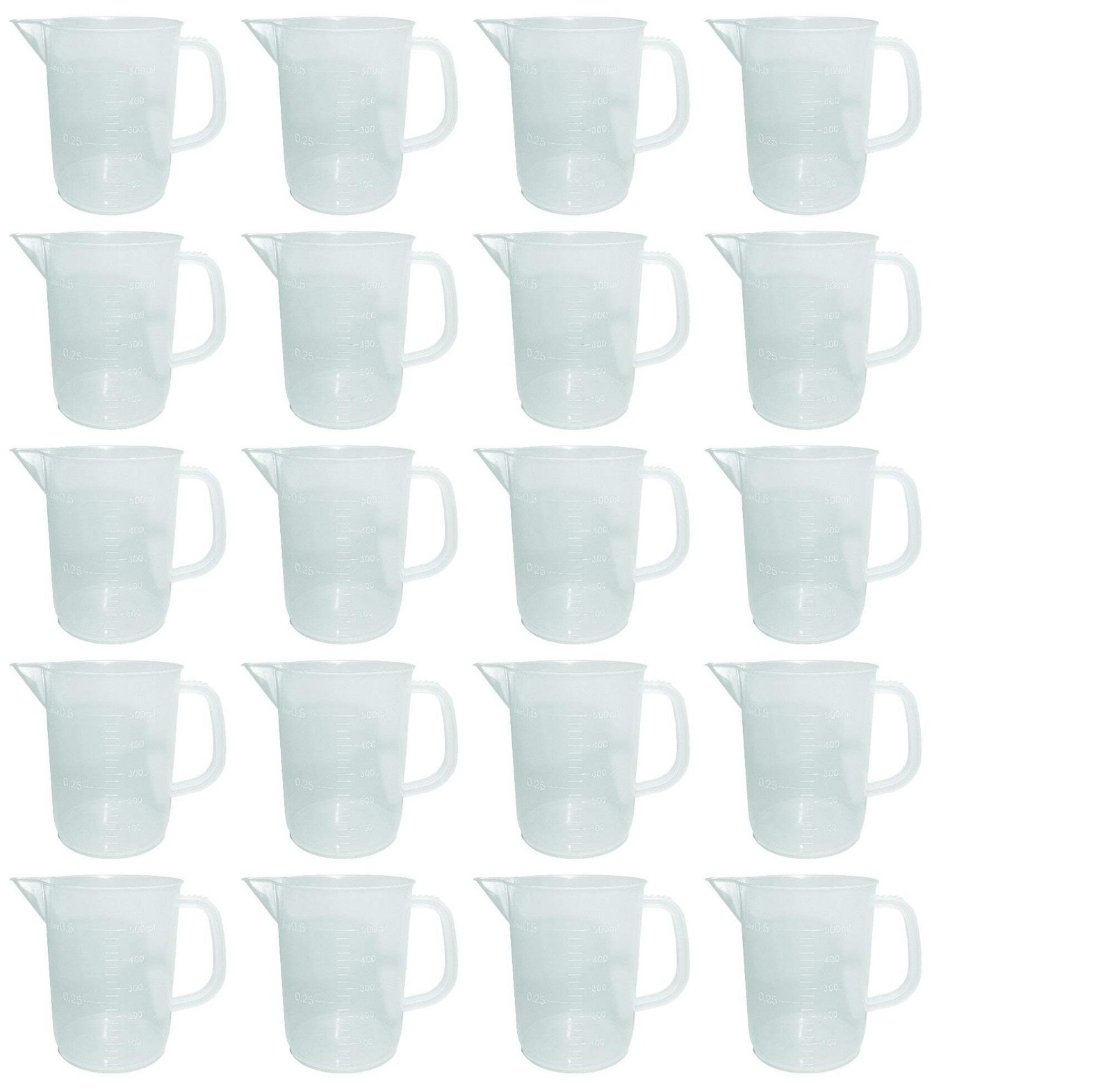 Beaker, Jug, Polypropylene, 500ml, Case of 24
