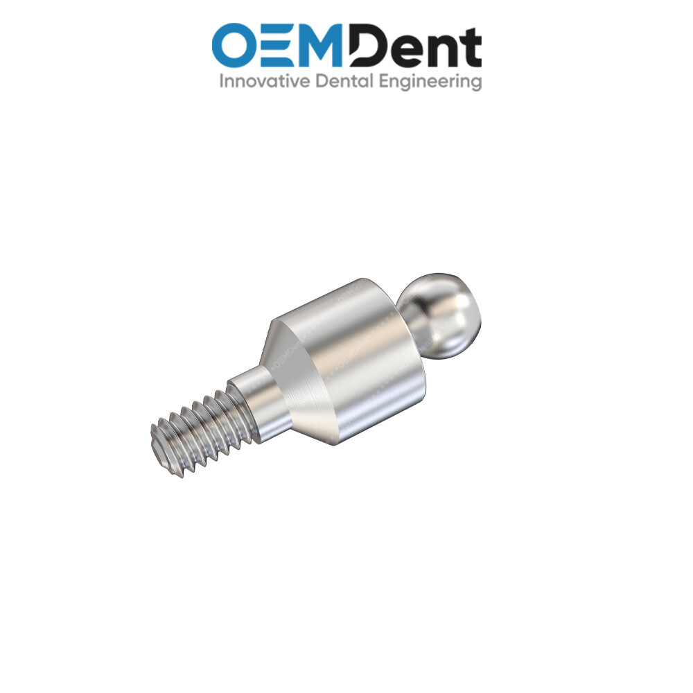 Straight Ball Attachment Slim Platform – GDT® Int Hex 2.0mm Compatible
