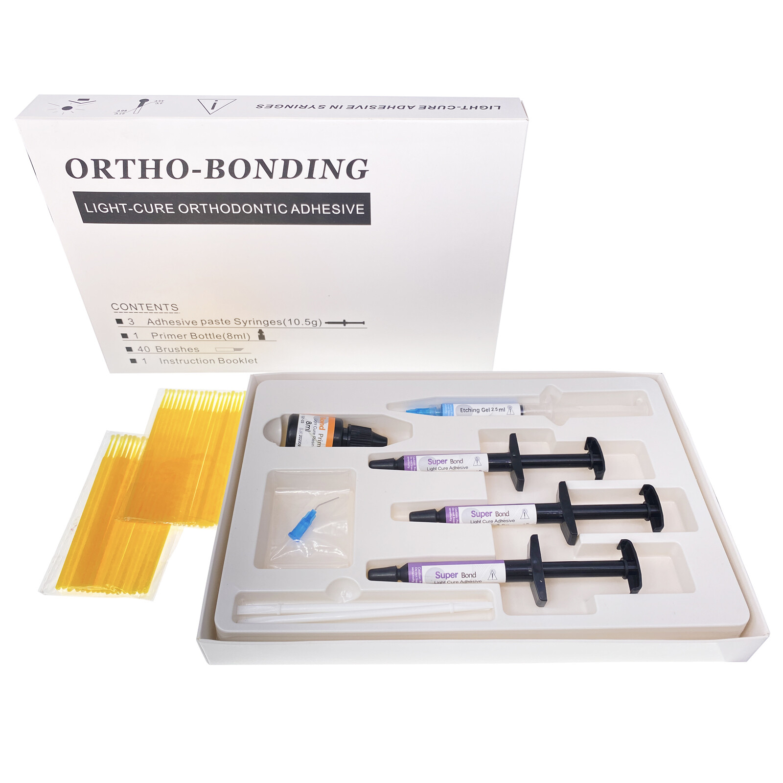 Dental Light Cure Bracket Braces Glue Ortho Primer /Etching Gel
