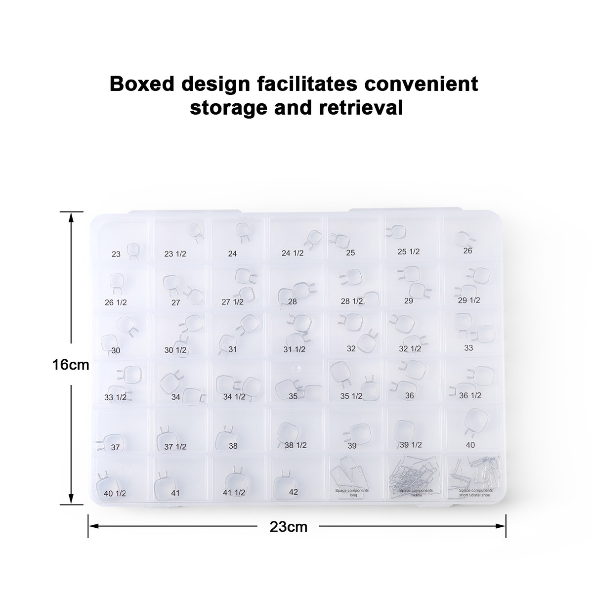 Kids Space Maintainer Kit Stainless Steel Bands 59pcs Wires 40pcs Orthodontic