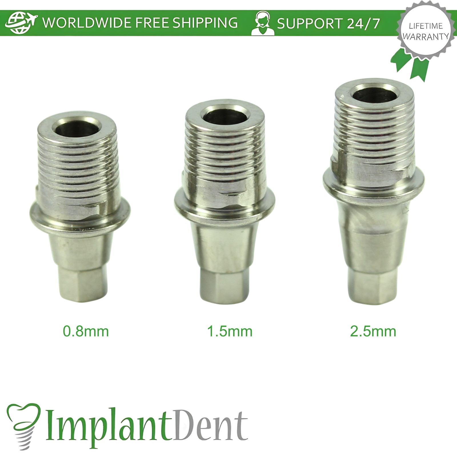 Titanium Base Ø4.5mm Prosthetic Grand Morse Connection Neodent GM Compatible