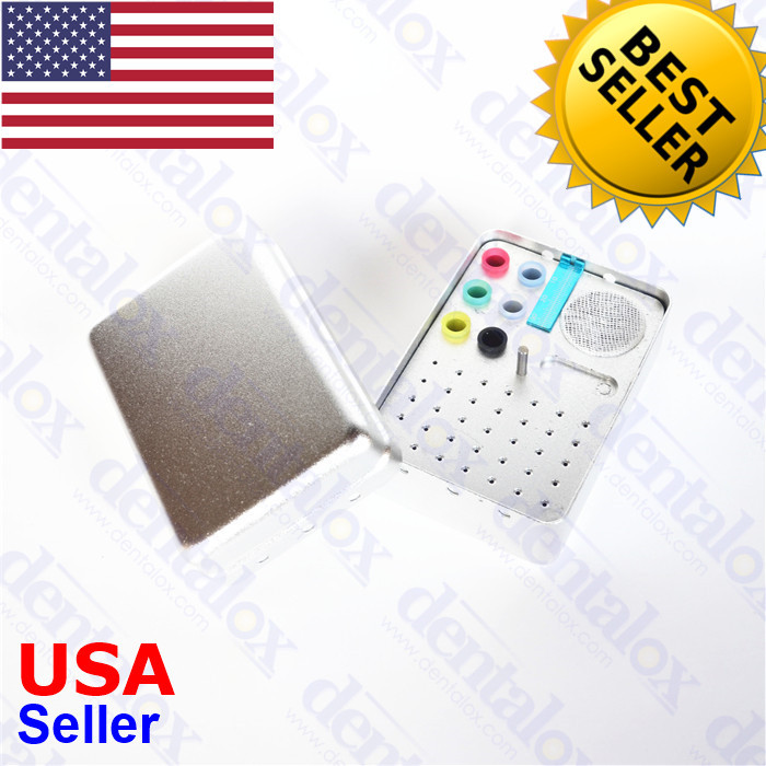 #B005 35 Holes Autoclavable Aluminum Bur Disinfection Box