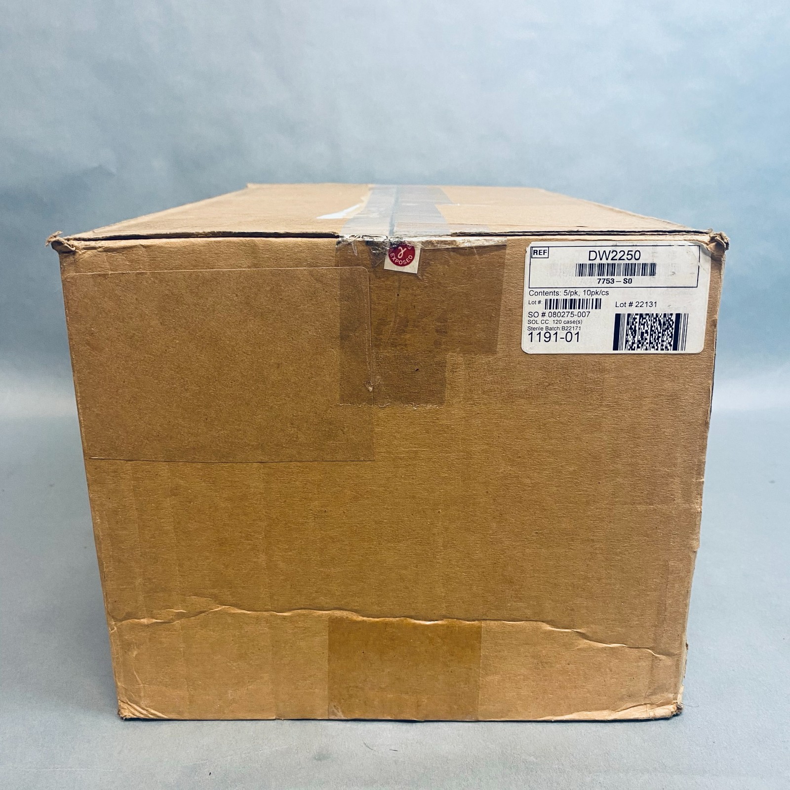 BrandTech Microplate 96 Well 2.2 ml Deep Well V Bottom PP Sterile Case of 50