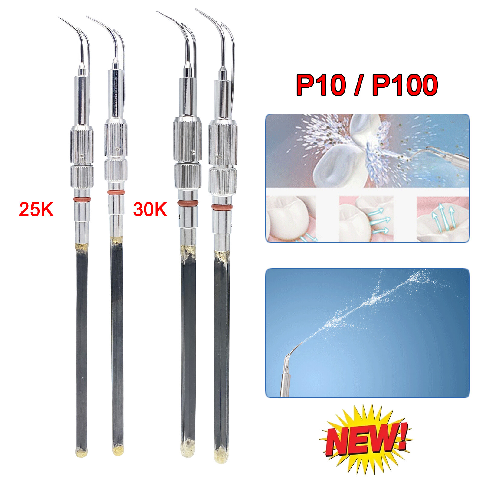 P-10/100 Cavitron Dental Inserts Tips Ultrasonic 25k/30k Slim Series Tip insert
