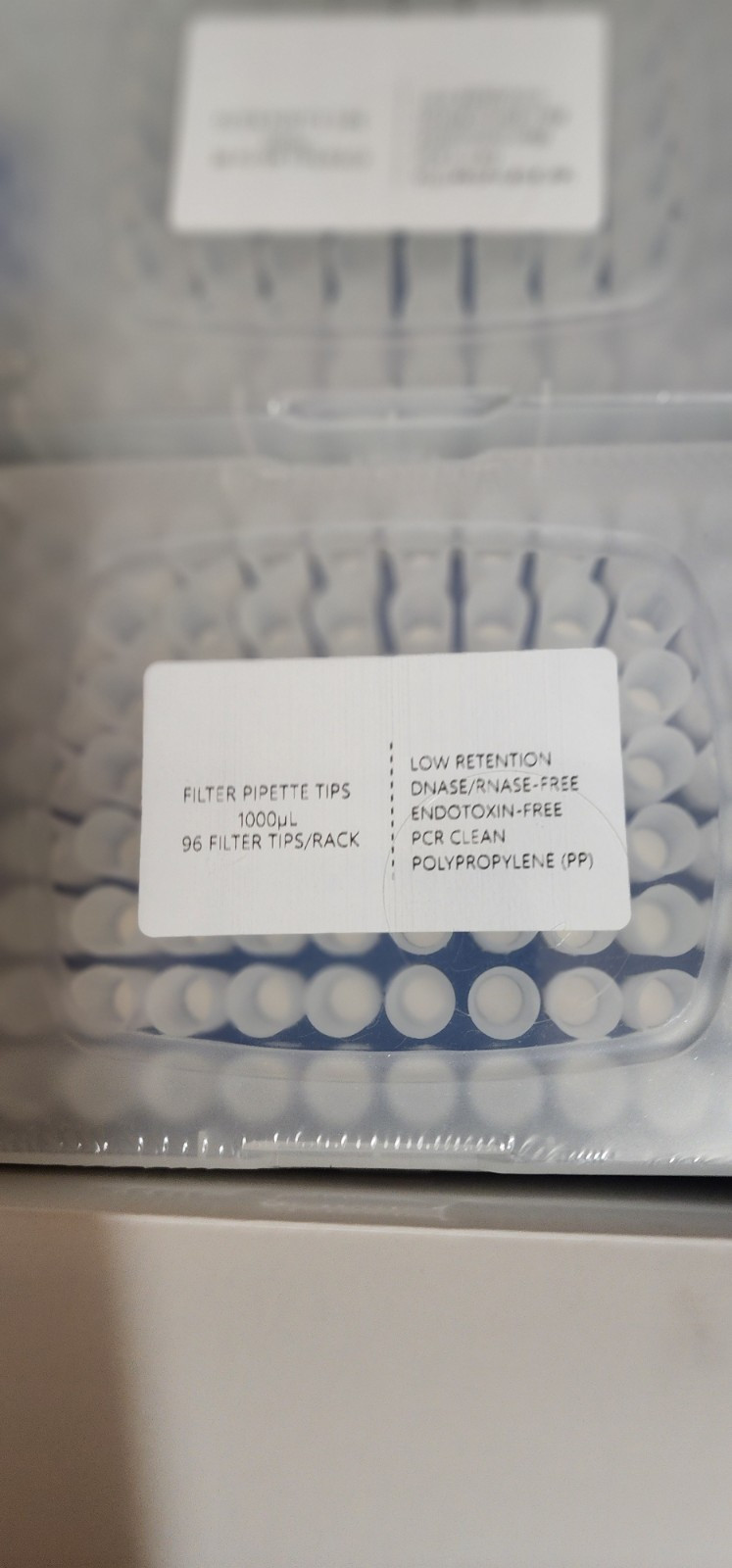 Globe Scientific Filter Pipette Tip 1000ul 84mm 10 Racks Sealed