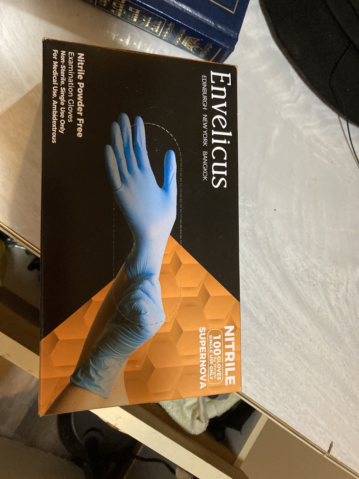 Nitrile Exam Gloves 4 Mil FDA510K- Case Of 10 (100ct Boxes) Powder-Free (Small)