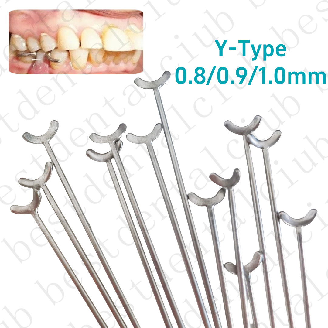 Dental Ball Retainer J Clasp Oblique Clasps Bars Y-Type Scheu Style 0.8/0.9/1.0