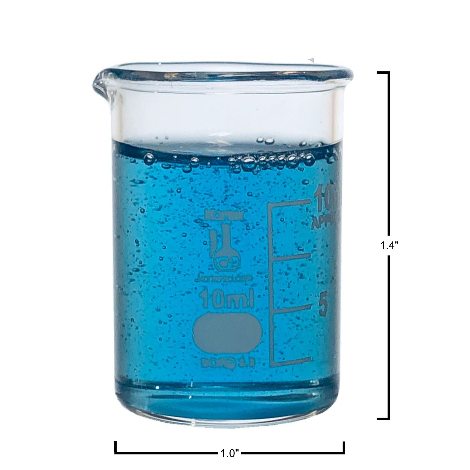 10ml Glass Beaker, Griffin Low Form, Graduated, Karter Sci 247B1 (Pack 48)