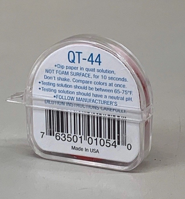 Micro Essential Laboratory QT-44 Hydrion Quat Test Kit Exp 03/01/2027