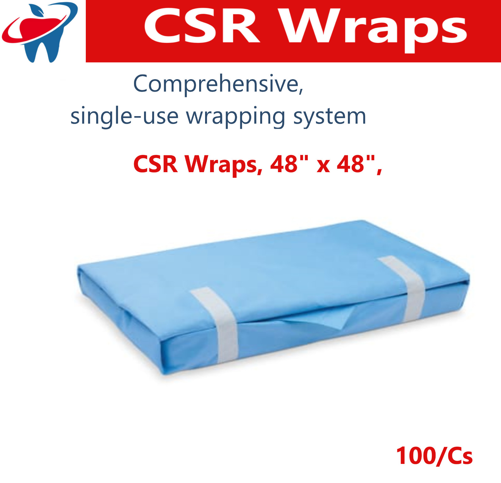 CSR Wrap Dynarex Sterilization Wrap 30 x 30, 20 x 20, 24 x 24 -Up to 500/Case