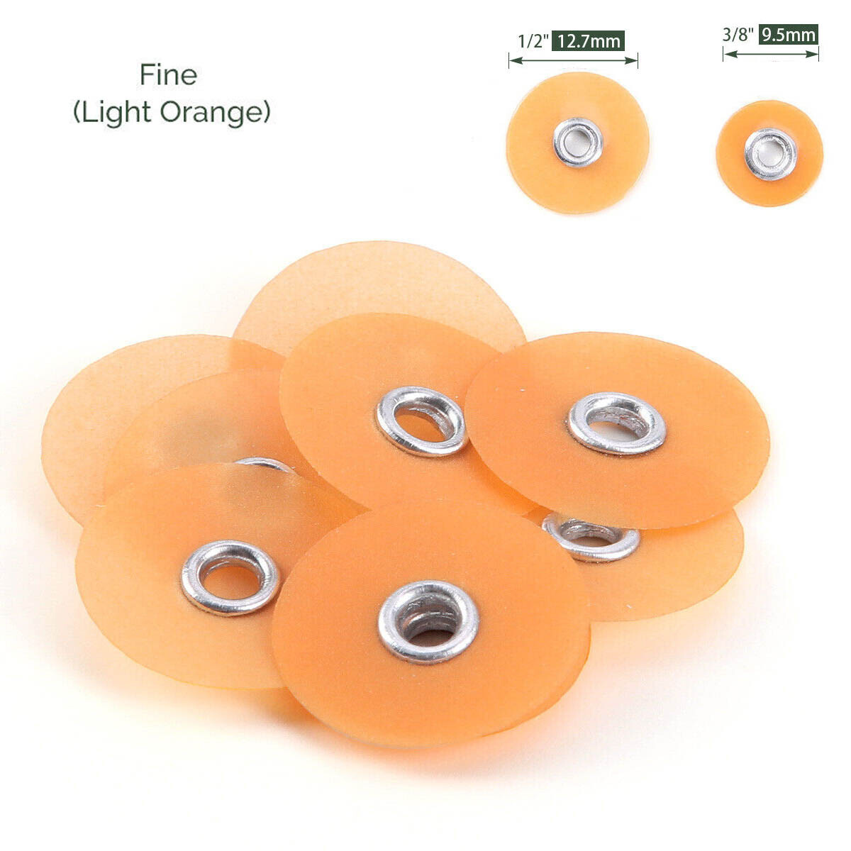 500pcs Dental Sof-Lex Finishing Polishing Discs 9.5mm Fine