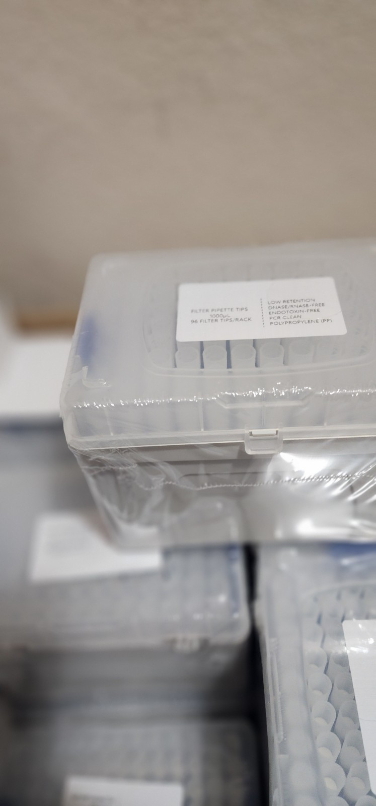 Globe Scientific Filter Pipette Tip 1000ul 84mm 10 Racks Sealed