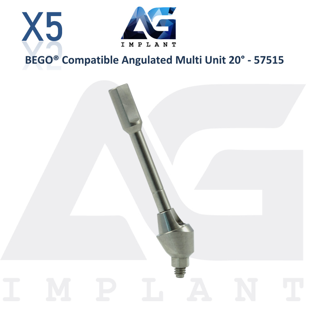 5 Angulated Multi Unit 20° Prosthetic Compatible with BEGO® – 57515 Dental Lab