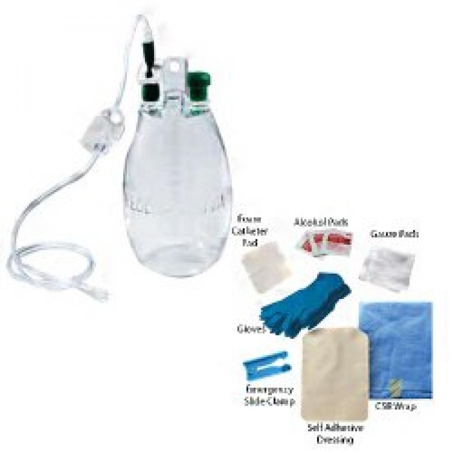 B. Braun ASEPT Drainage System Self-Sealing Valve Lid Sterile 1000 mL 1 Count