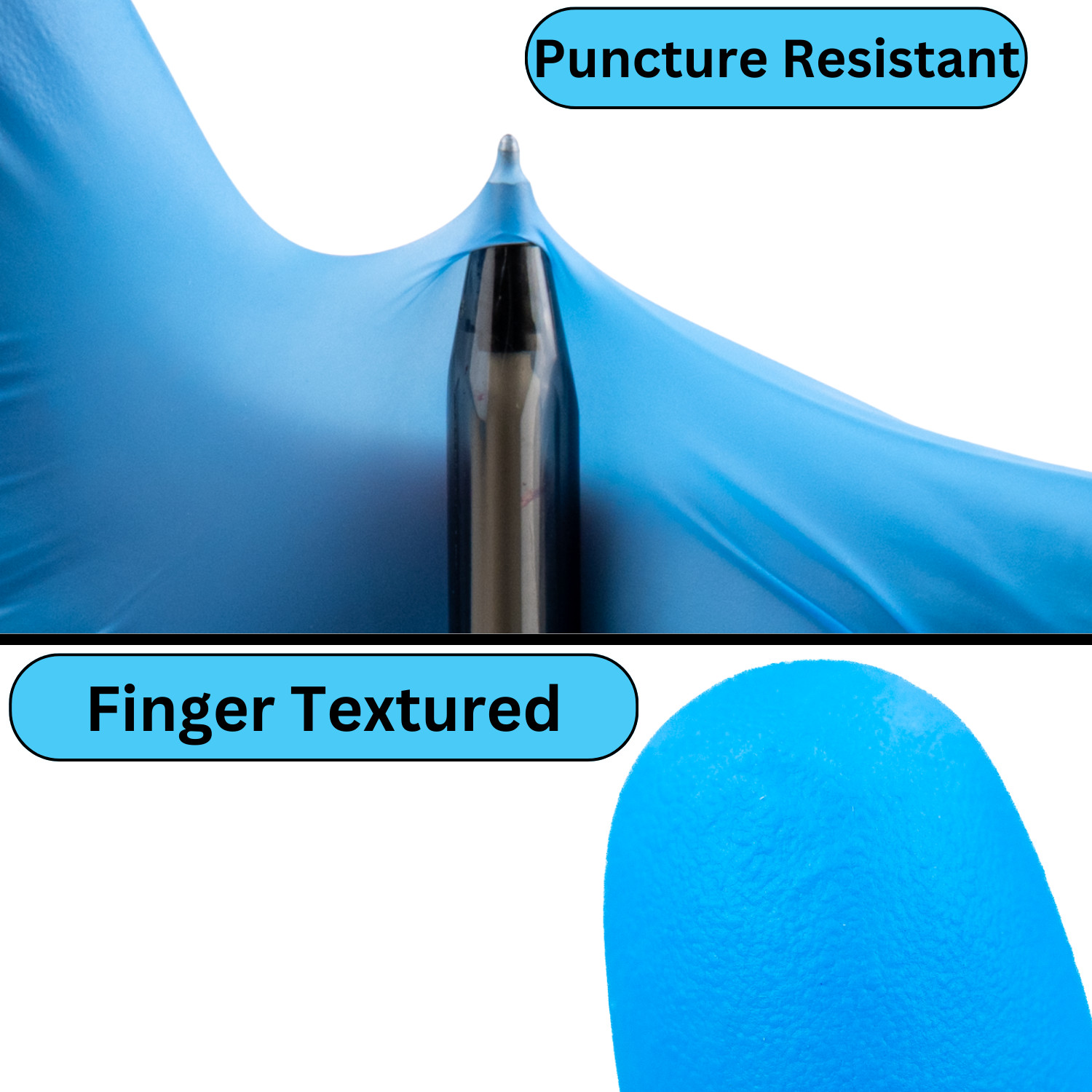 2000 Gloves Blue Industrial Nitrile Gloves Powder Free 5 Mil 2XL