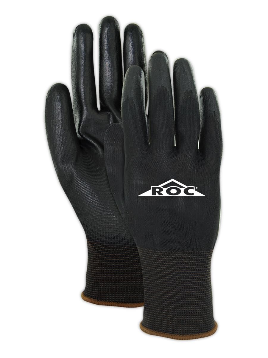 Magid Roc Lightweight Polyurethane Palm Coated Work Gloves 12 Pairs Bp169