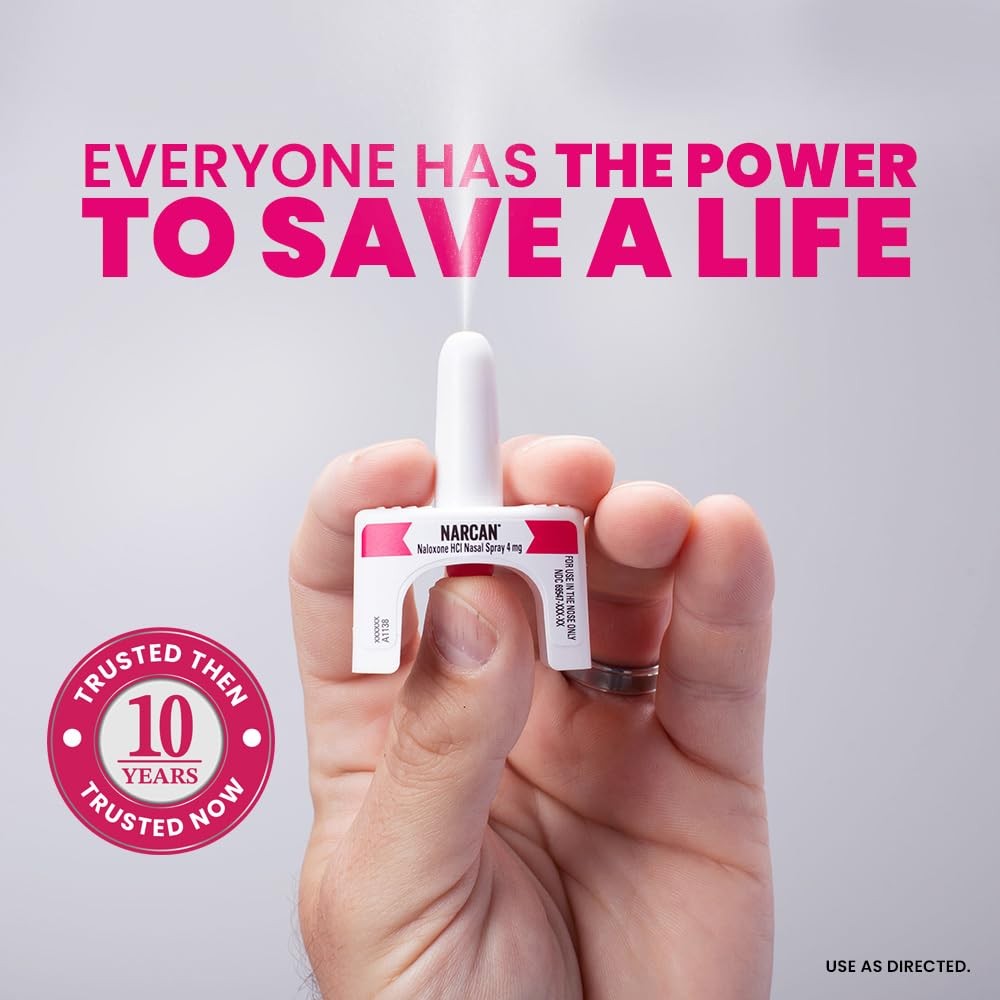 Narcan Nasal Spray 4 Mg Carrying Case Emergency Treatment Of Opioid Overdose 2