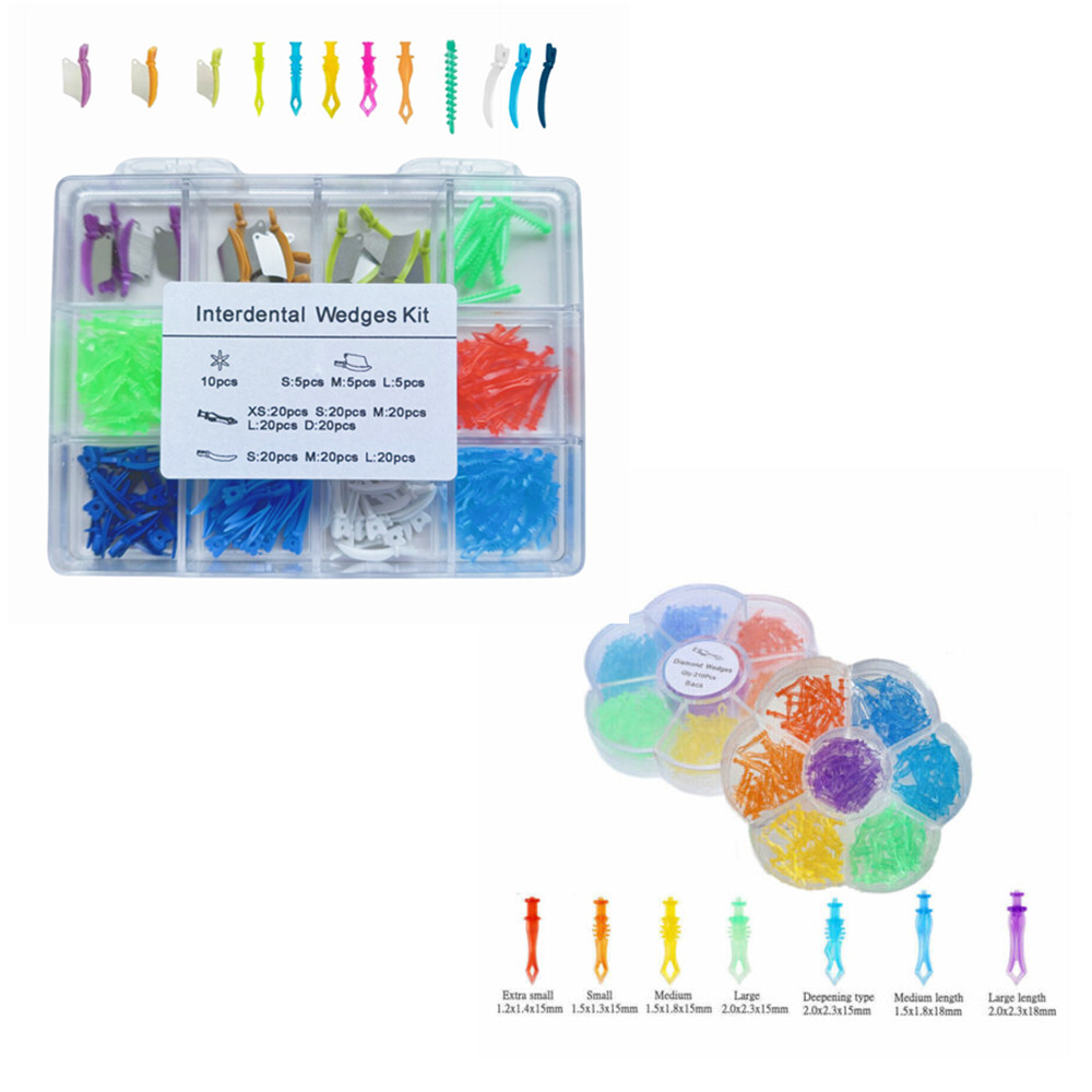 Dental Matrix Interdental Wedge Kit Sectional Contoured Matrices Diamond Blade