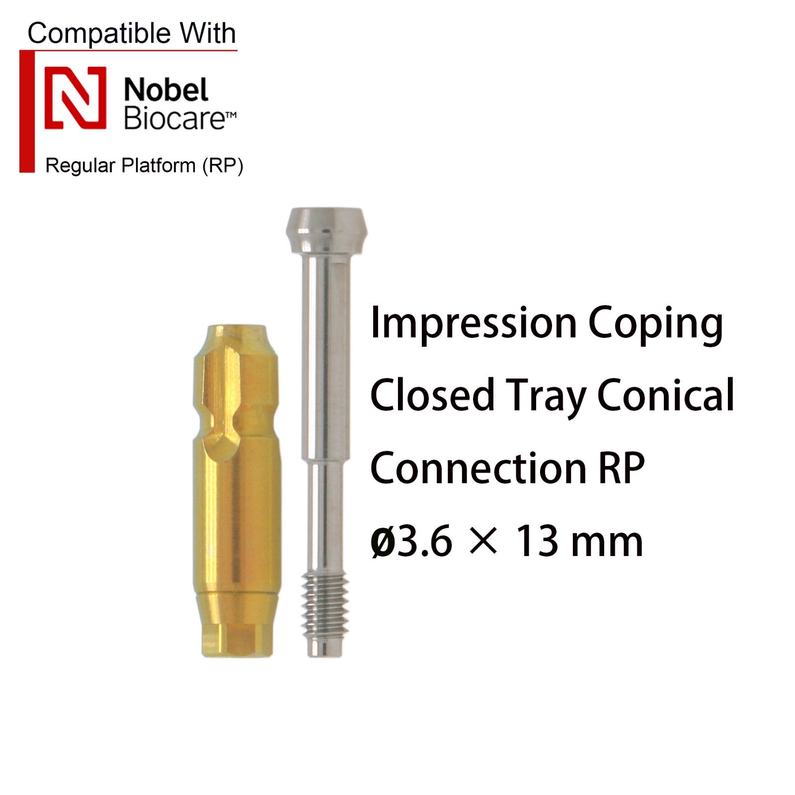 US Dental Impression Transfer Scan Body Coping Open Closed Tray NP RP fit Nobel
