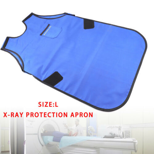 Blue Medical X-Ray Protection Apron Lead Rubber Radiation Protection Vest (L).