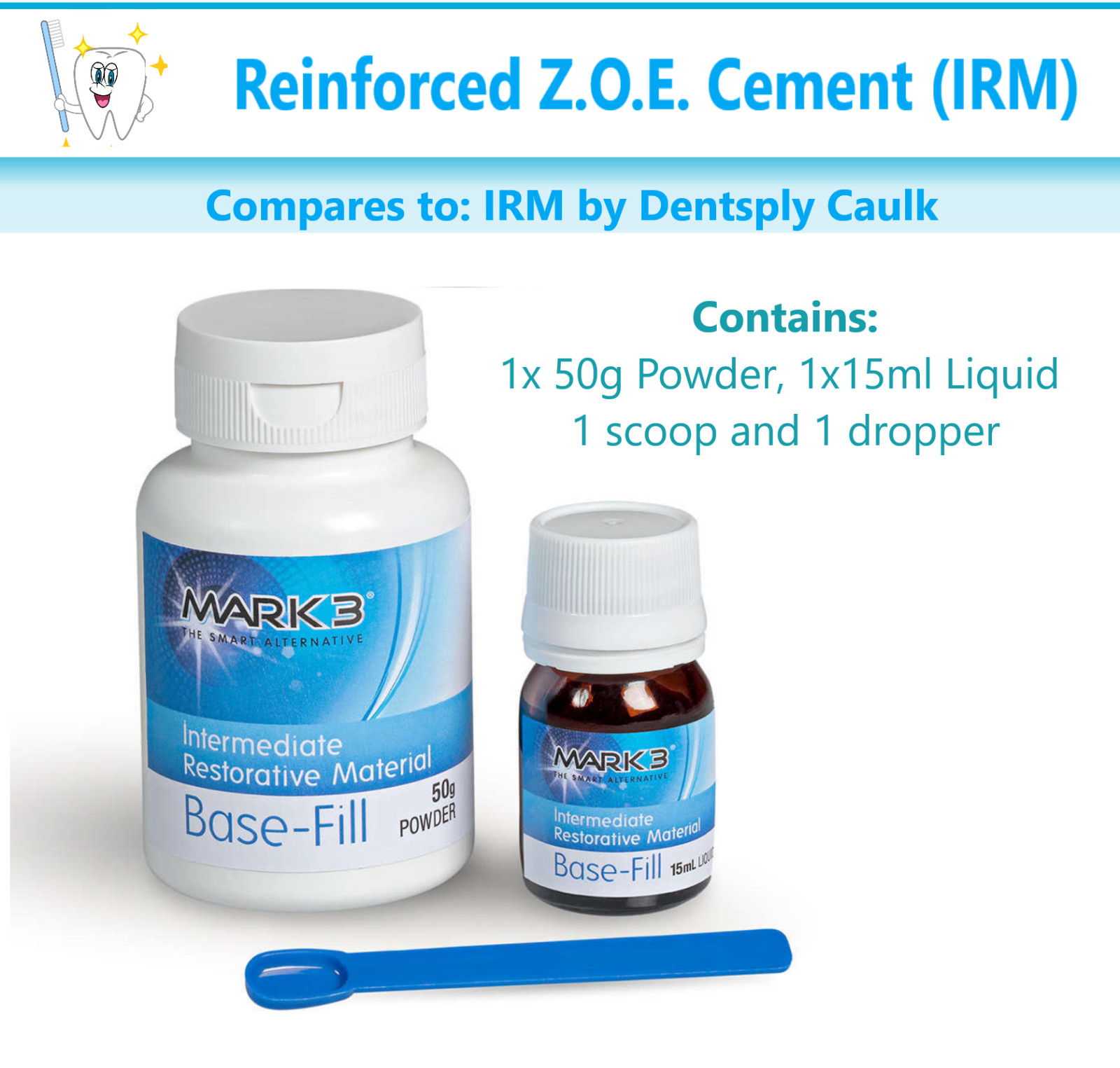 Dental IRM Reinforced ZOE Cement IRM Restorative 38g Powder 15mL Liquid #5370
