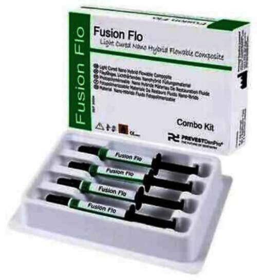 PREVEST DENPRO FUSION FLO-Light Cured Nano Hybrid Flowable Composite 4x2g Syring