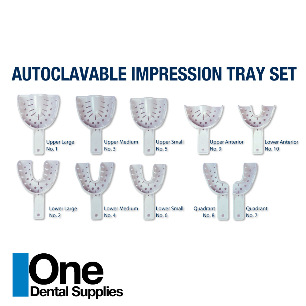 Dental Impression Tray Lower Small Autoclavable 20 pcs