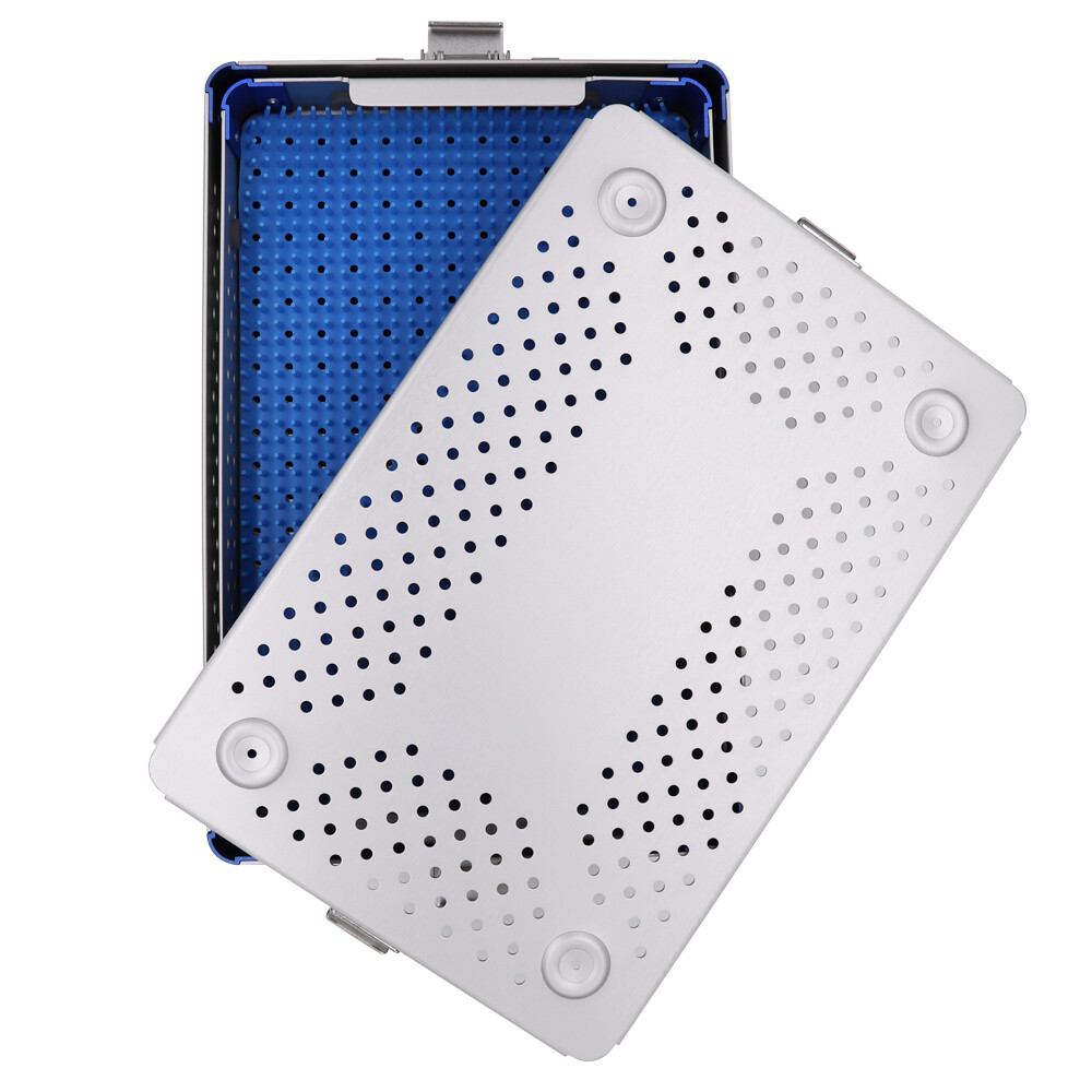 Two layer Sterilization tray case box surgical instrument Sterilize tray，us