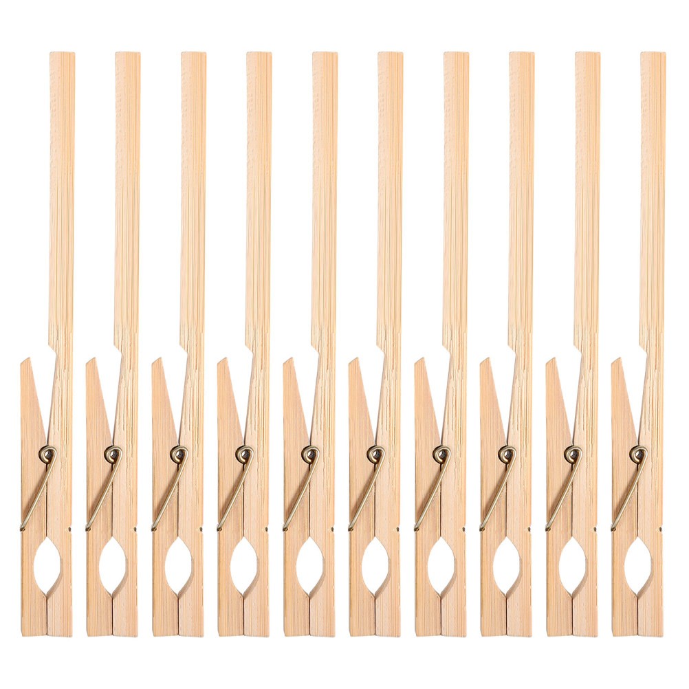 ULTECHNOVO 10pcs Test Tube Clamps Glass Test Tube Wooden Clips Chemical