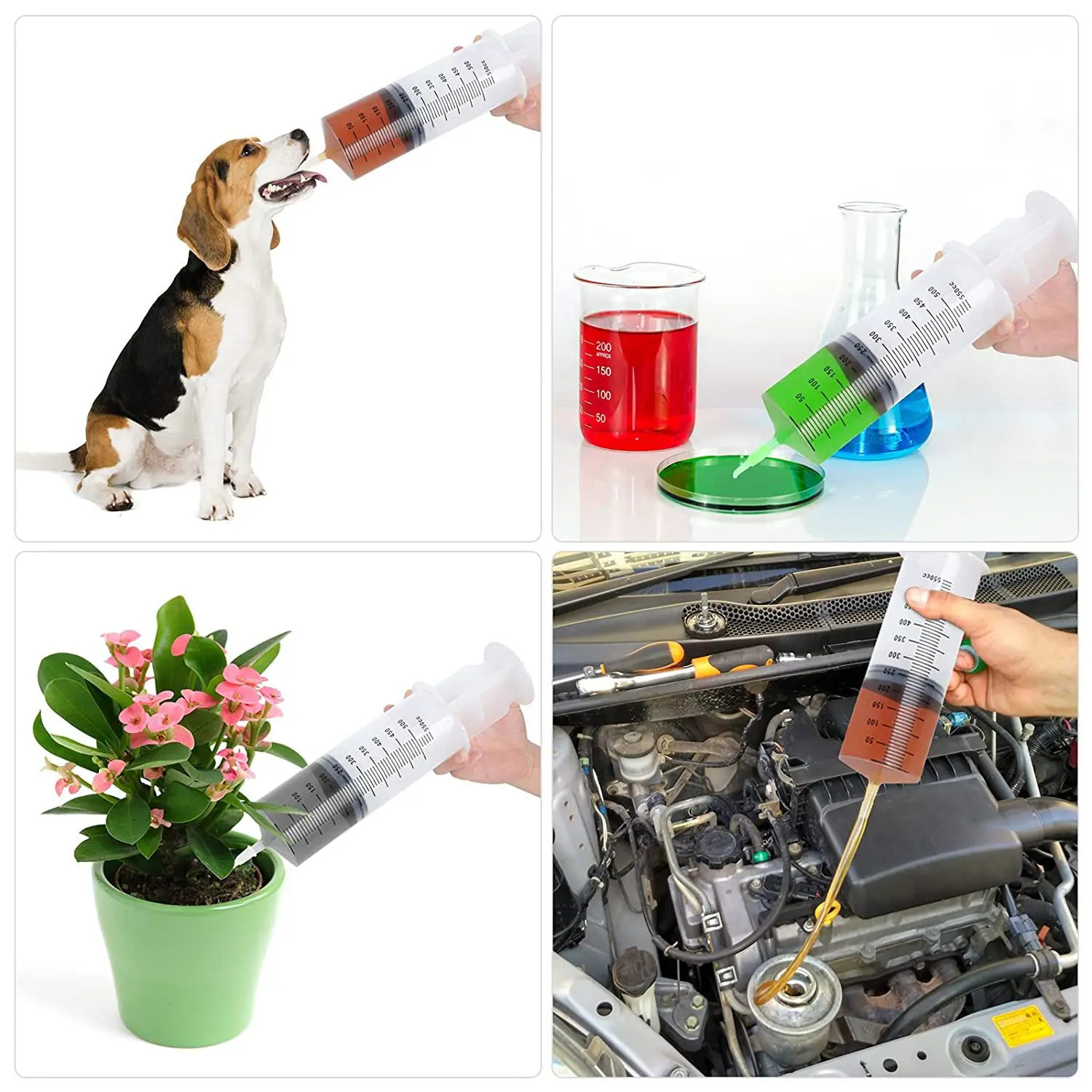 Large Syringe Multifunction Measuring Reusable Pump Animals Feeding with Scale T