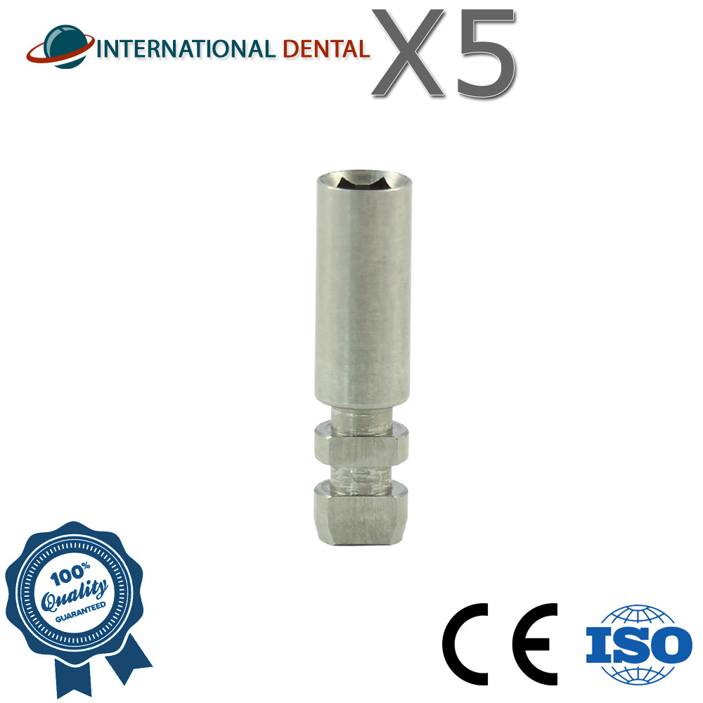 5 Fixture Analog Ø3.0mm Fit Bi0Horizons SS Dental Dentist Laboratory Replica
