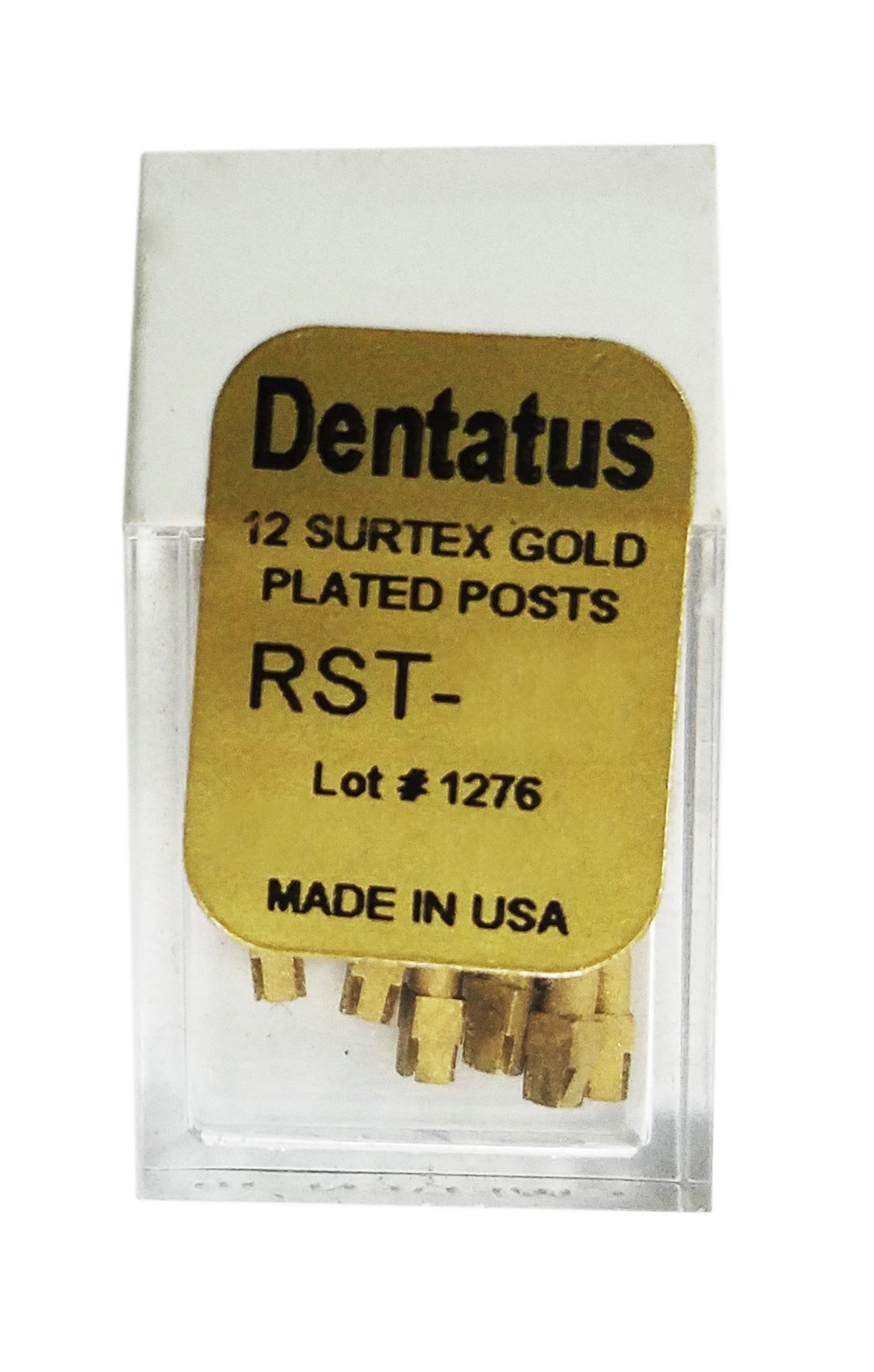 Dentatus 12 SURTEX Gold Plated Posts Screw Post System Refill M1 M2 M3 M4 M5 M6