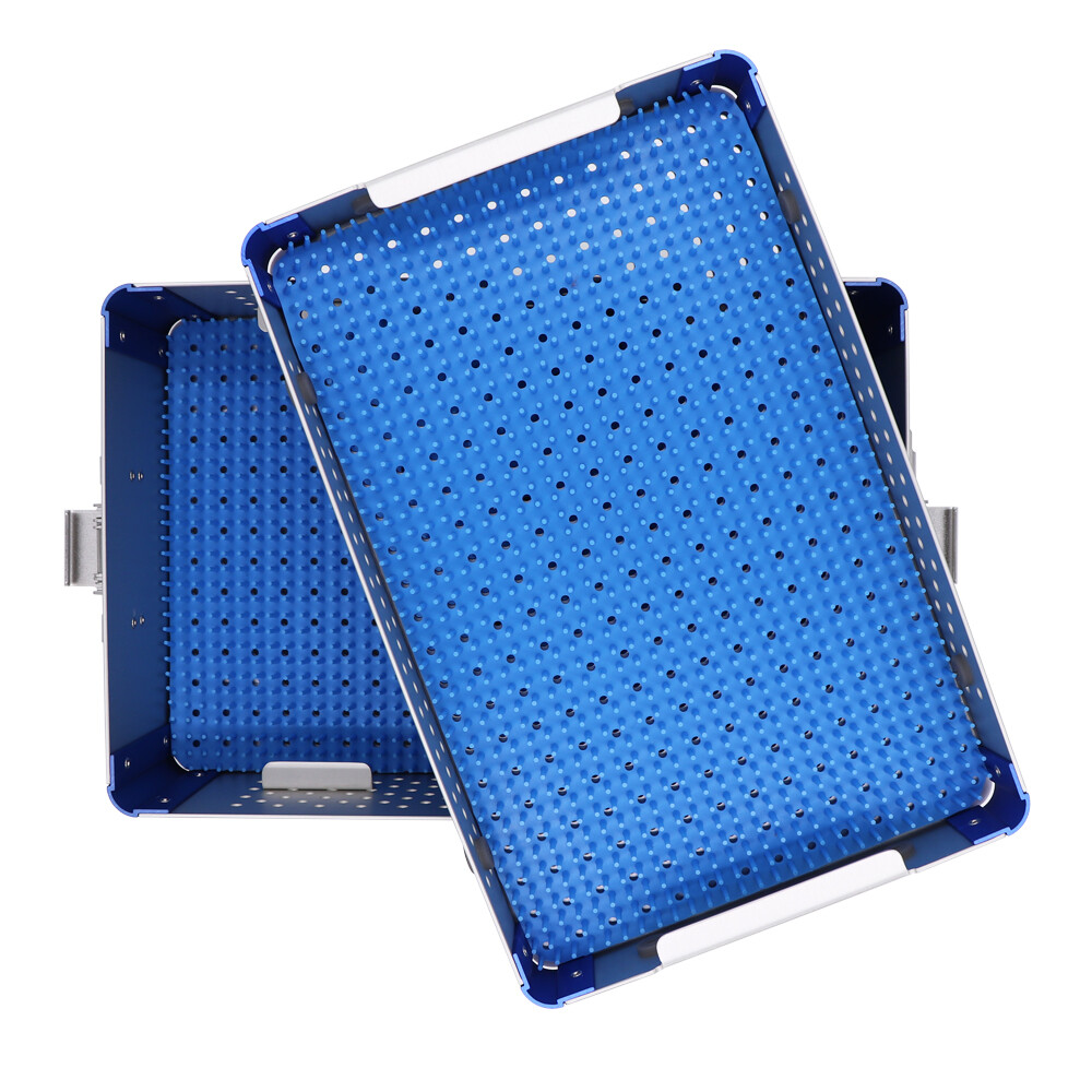 Two layer Sterilization tray case box surgical instrument Sterilize tray，us