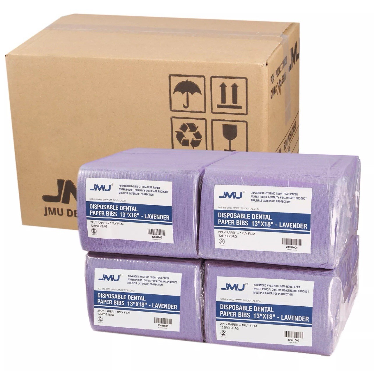 500pc Disposable Dental Bibs 3-Ply Profe Towel 13″x18″