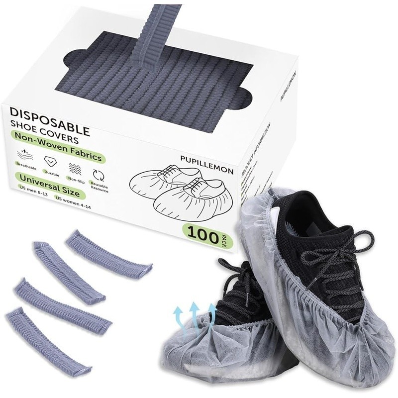 Disposable Shoe Covers Non-Slip Booties Floor Protection Easy Storage Travel New