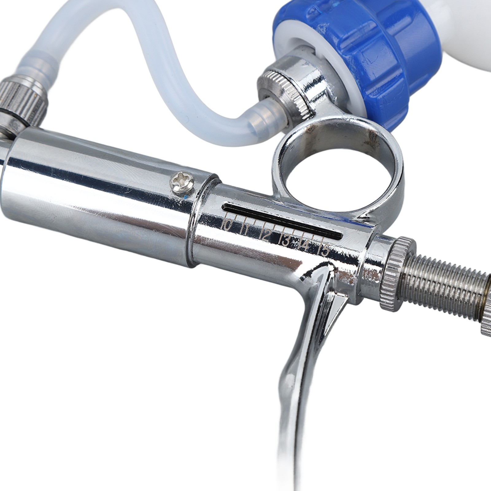 Adjustable Continuous Injection Syringe Stainless Steel Plastic Animal US