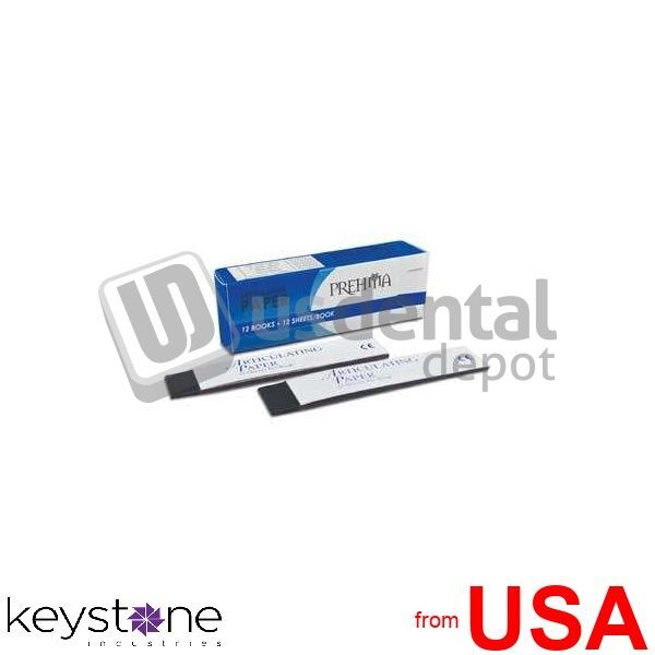 KEYSTONE Prehma Articulating Paper BLUE Thick, 127 microns, 12 books x 12 445843