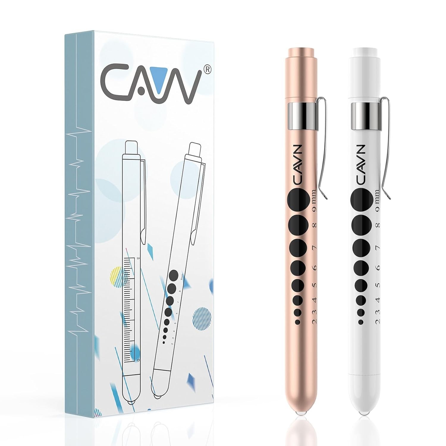Lightweight Reusable LED Penlight with Pupil Gauge – Ideal for Nurses/Students