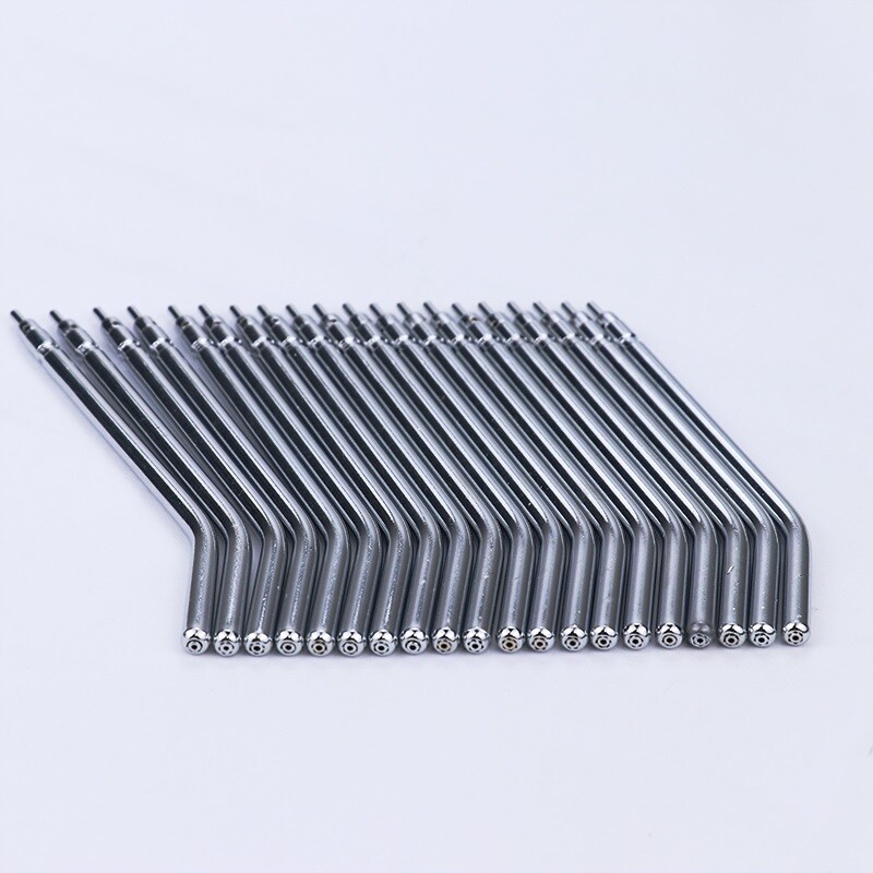 50pcs 3 Way Dental Air Water Spray Syringe Nozzles Tips Stainless Steel US Stock