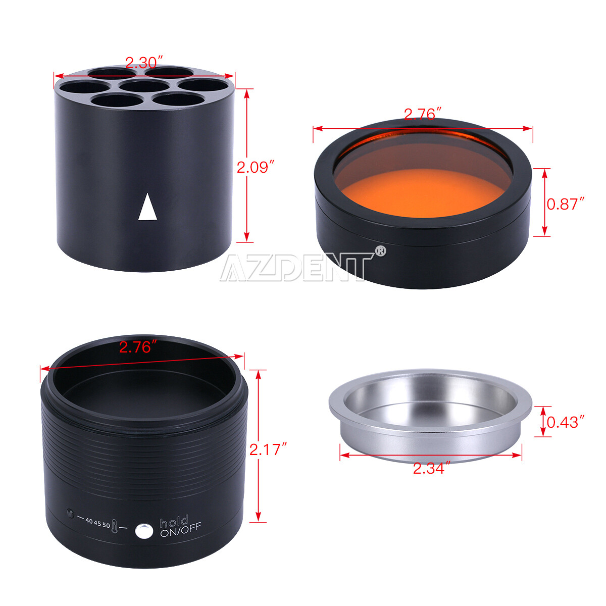 AZDENT Dental Composite Resin Heater Softener Material Adjustable 40℃ 45℃ 50℃