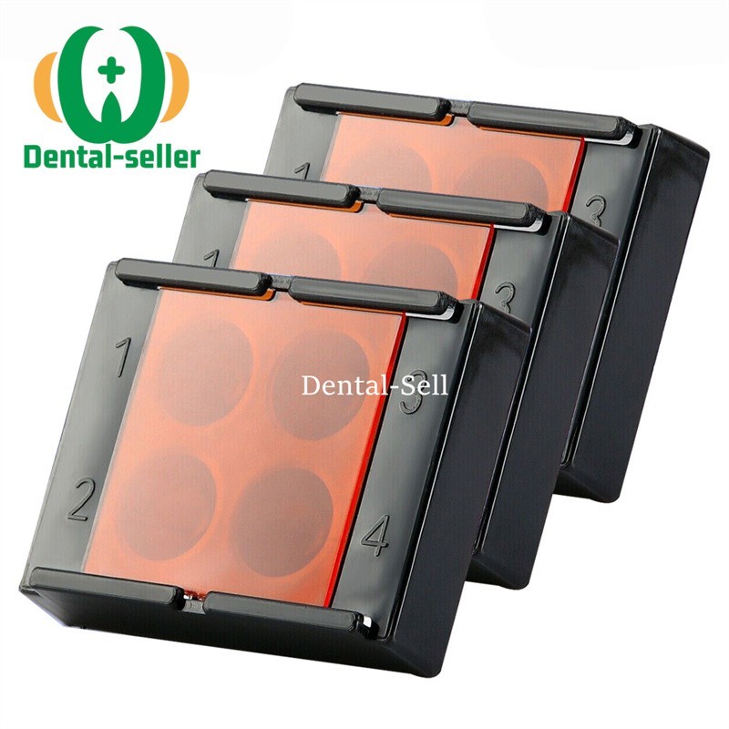 1/10Pc Dental Light-proof Composite Resin Mixing Well with Cover 4 Holes Palette