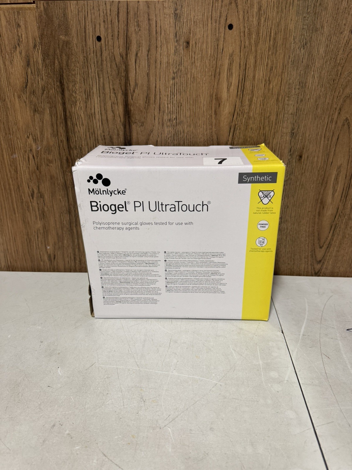 Molnlycke Biogel PI UltraTouch Synthetic Gloves Size 7 Powder Free 50/Box