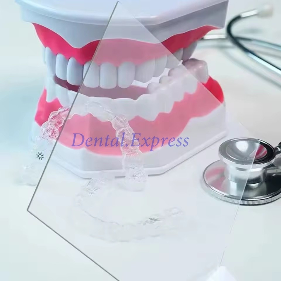 Dental Orthodontic Retainer Vacuum Thermoforming Sheet Splint Hard Soft 0.8-3.0
