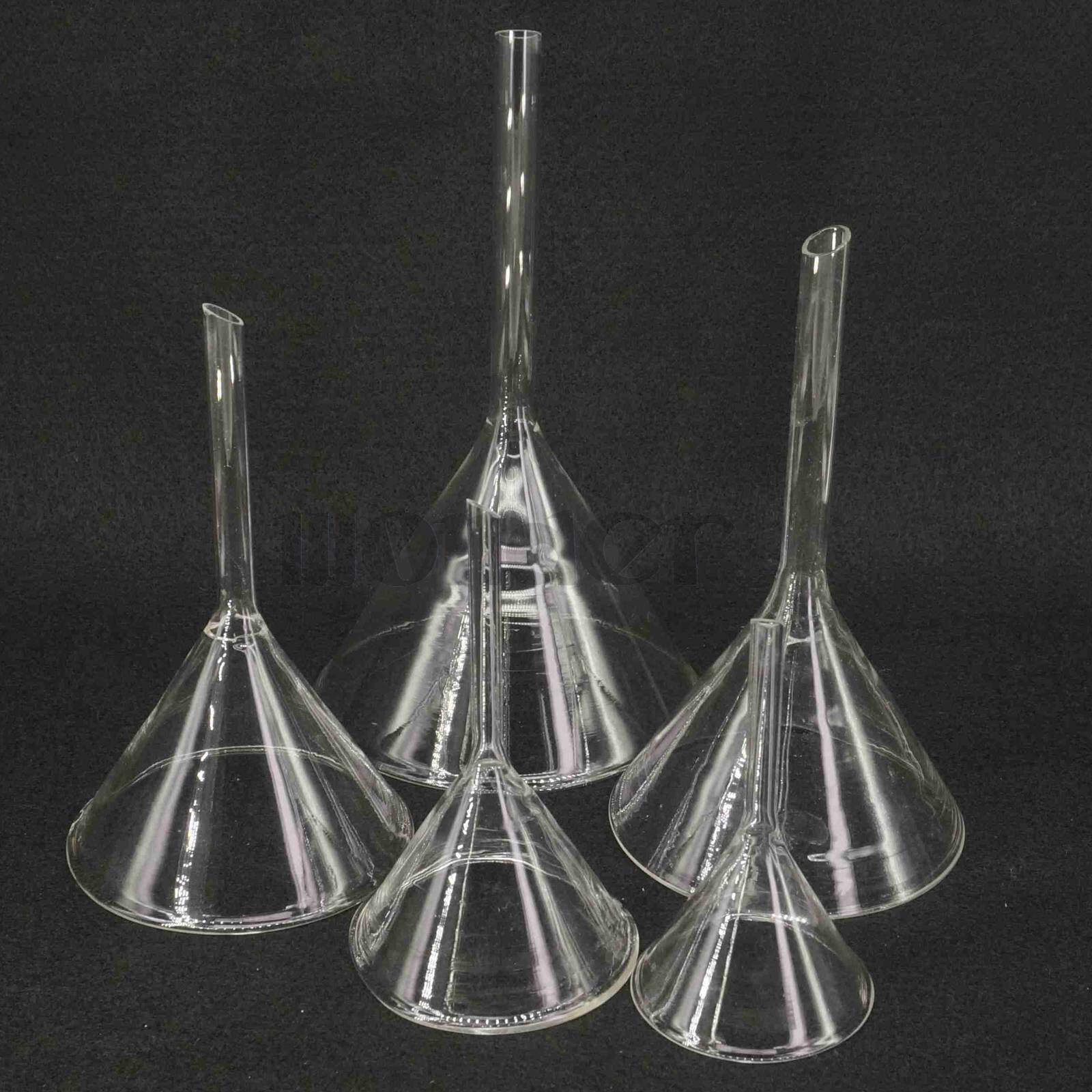 30mm/40mm/50mm/60mm/75mm Borosilicate Glass Triangle Funnel Lab