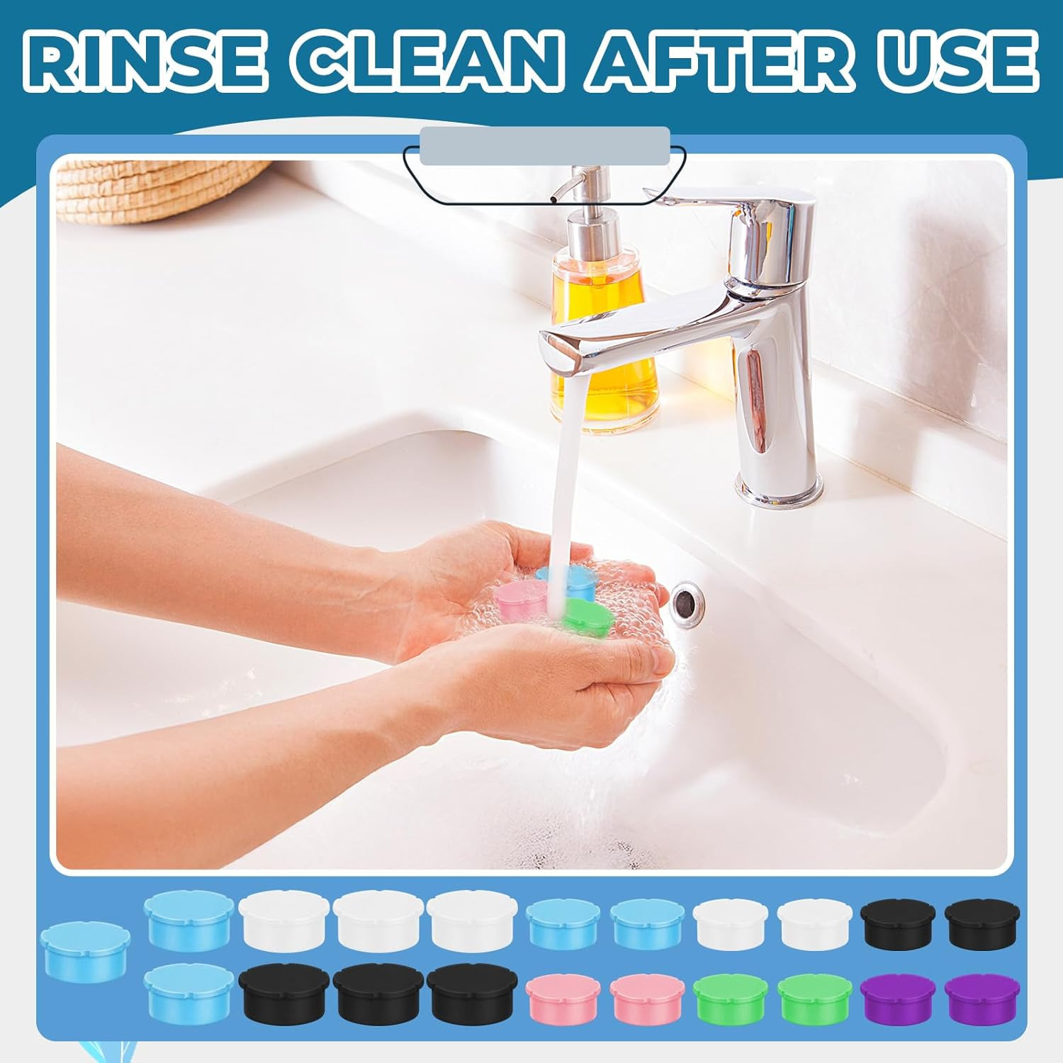 21 Pack Glass Vial Protective Vial Caps 3Ml & 5-100Ml Reusable Silicone Peptide