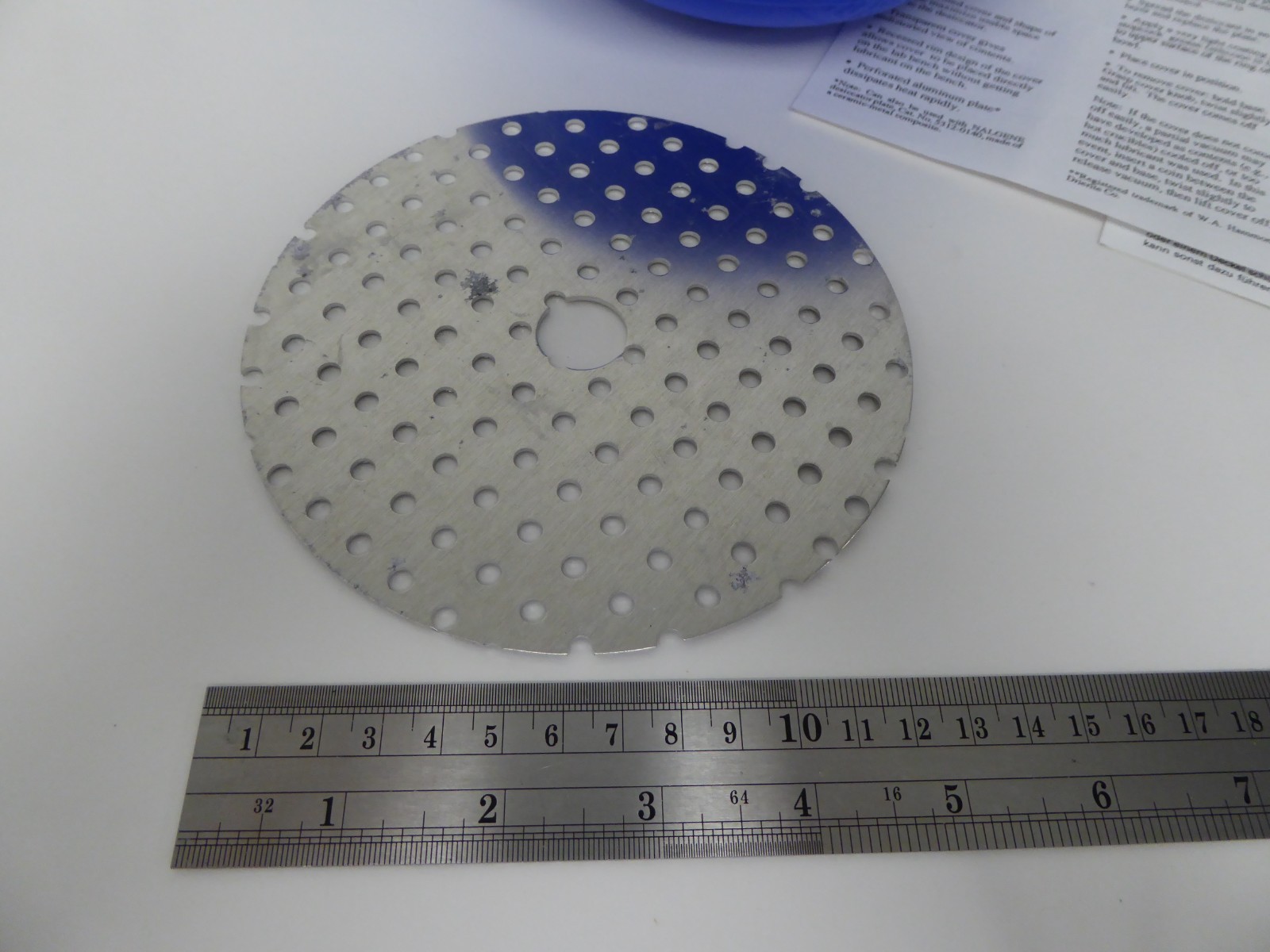 NALGENE 150-mm Polypropylene Desiccator w/Aluminum Plate Cat. No. 5315-0150
